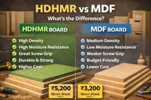 HDHMR vs MDF – Complete Comparison Guide (2026) | Price, Strength, Durability & Best Use