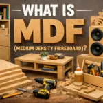 Medium Density Fibreboard: versatile engineered panel made from wood fibers and synthetic binders.